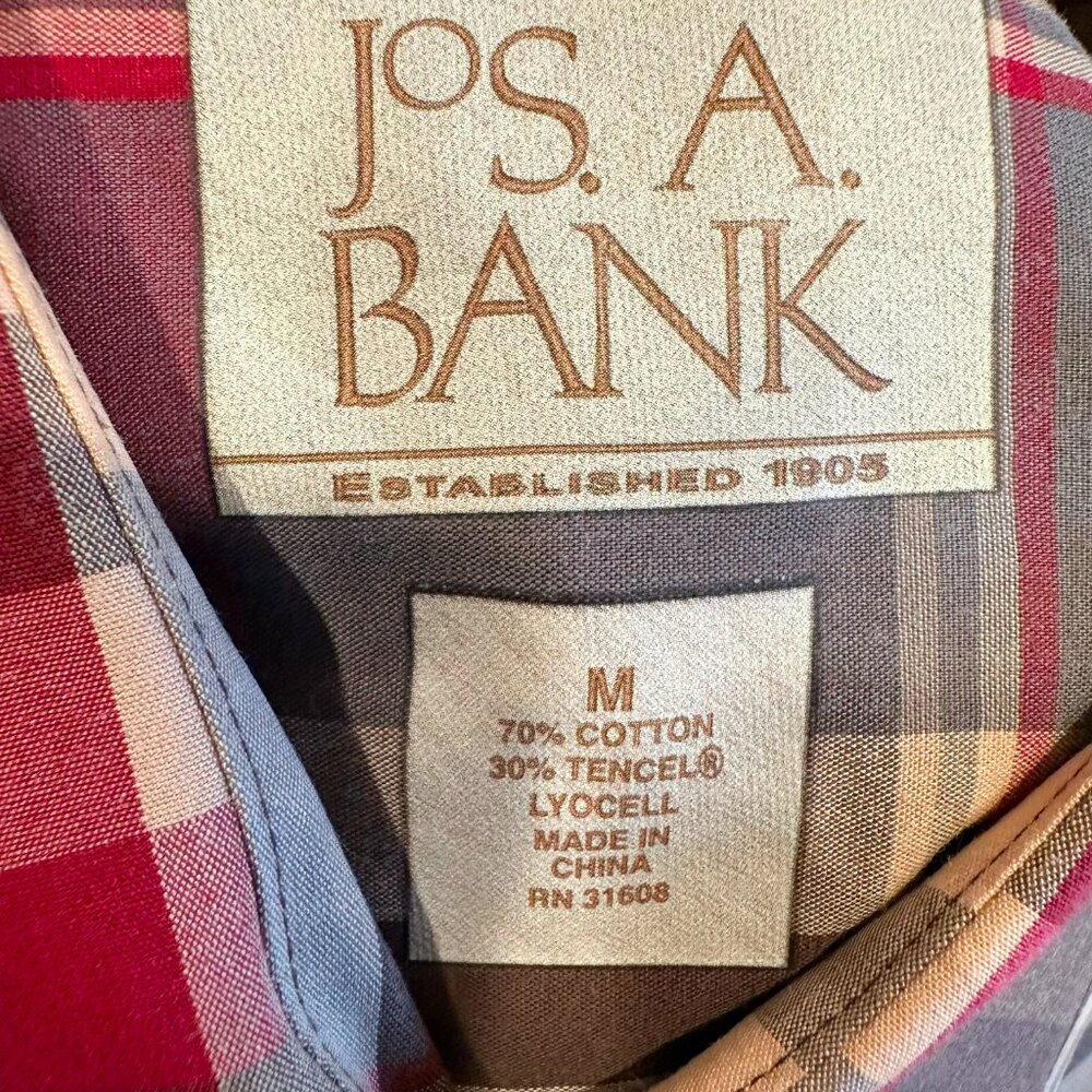 Jos. A. Bank plaid long-sleeve shirt - Picture 2 of 3
